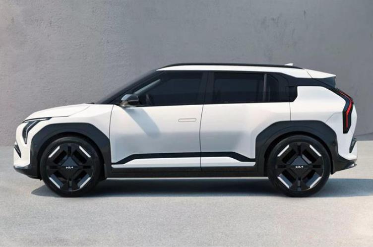 全新起亞EV3官圖發布,純電續航達600公里,將于7月份上市