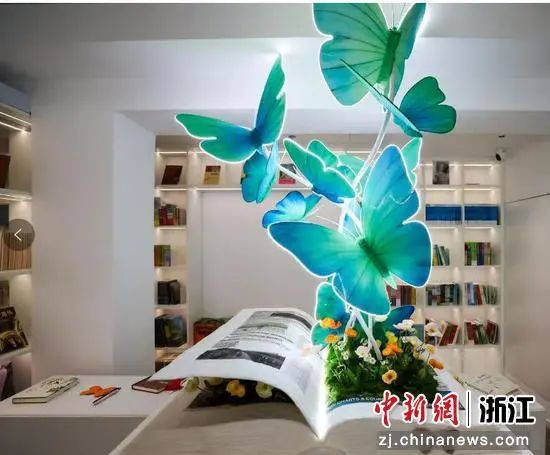 煥新升級的“閱享北山”書房。鄭凱怡 供圖